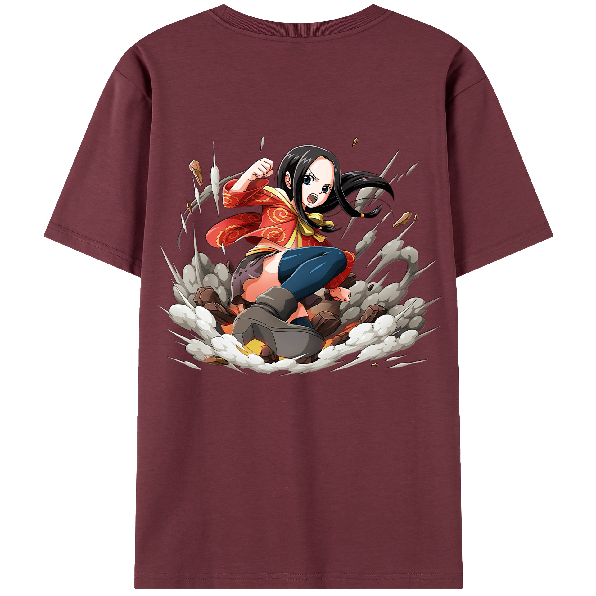 ワンピース ボア・ハンコック ONE PIECE Boa·Hancock 綿100％半袖Tシャツ（背面プリント）